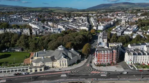 Manx Scenes Douglas by drone above the Villa Marina