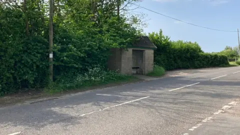 Daniel Mumby Proposed site of the housing development on the B3127