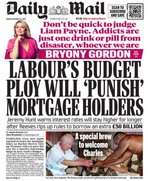  "Labour's budget ploy will 'punish' mortgage holders". 