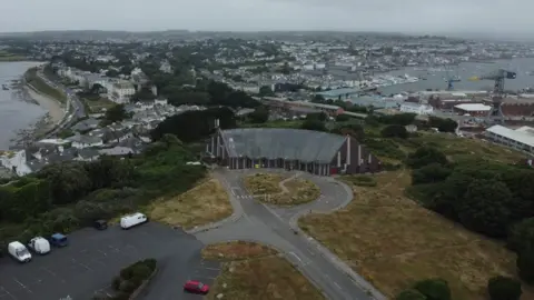 BBC Aerial view of Ships & Castles Leisure centre