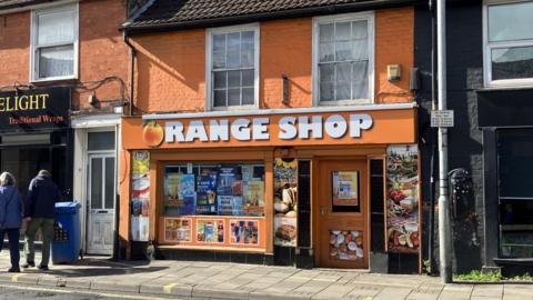 The Orange Shop on Norwich Road, Ipswich