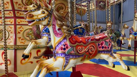The repainted gallopers