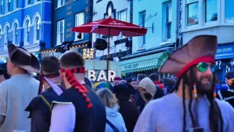 Catsnaps Photography Crowds at the Brixham Pirate Festival in 2024.