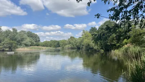 A general view of Bedfont Lakes Country Park