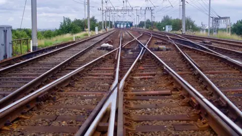 Network Rail Stock image of railway