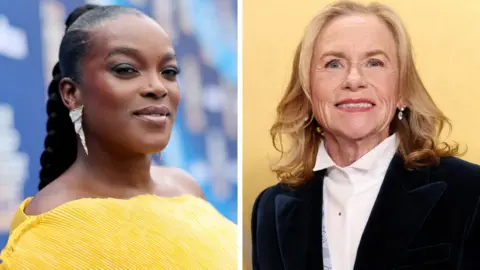 Getty Images Wunmi Mosaku and Amy Madigan seen side-by-side in a composite image