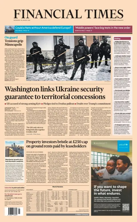“Washington links Ukraine security guarantee to territorial concessions”.