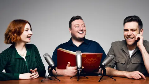 BBC Alice Levine, Jamie Morton and James Cooper