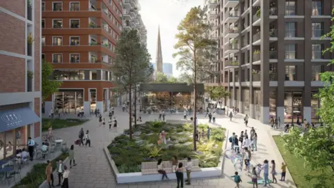 WMCA An artist rendition of what City Centre South may look like once completed.