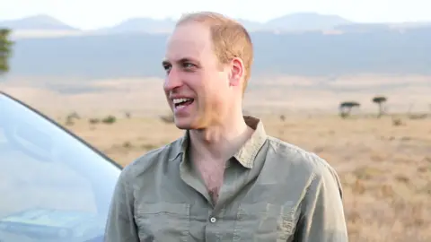 Getty Images Prince William in Kenya