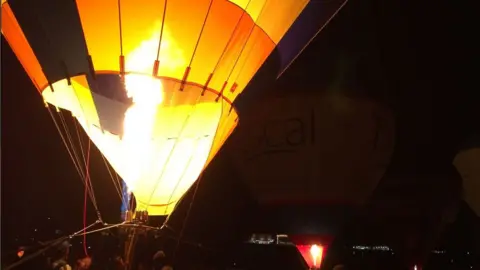 BBC Balloons lit up