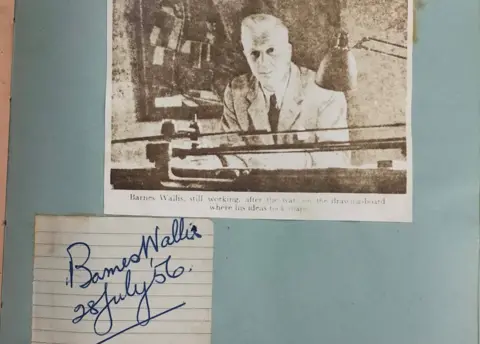 Hansons Book signed by Barnes Wallis