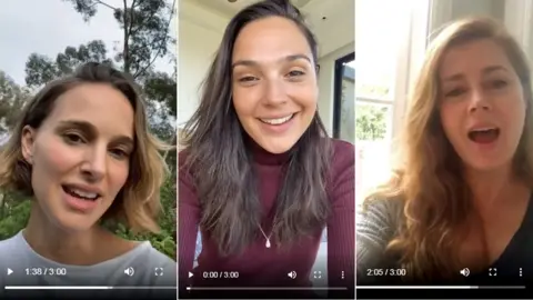 Gal Gadot / Instagram Gal Gadot and her impromptu choir