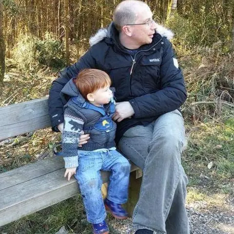 Vicky Clayton John Clayton with son Hugo