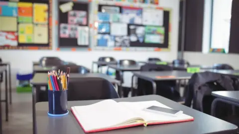 Getty Images An empty classroom