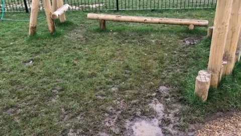 Water-logged play area