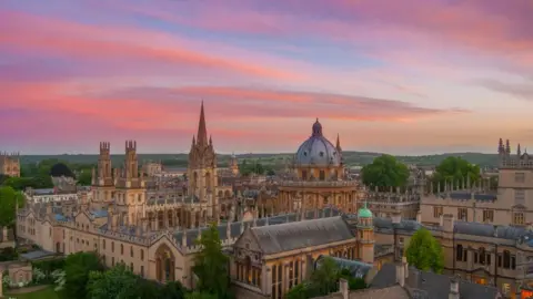 Meraj Chhaya The sunset over Oxford, shot from New College tower