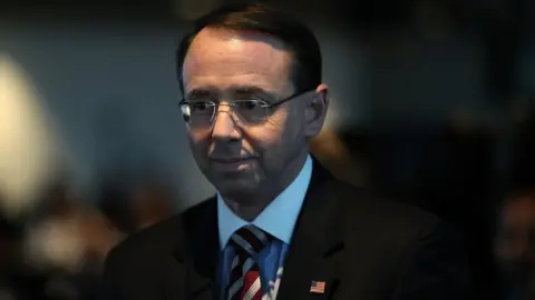 Getty Images US Deputy Attorney General Rod Rosenstein in Washington, 29 January