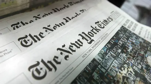 Getty Images The New York Times newspaper