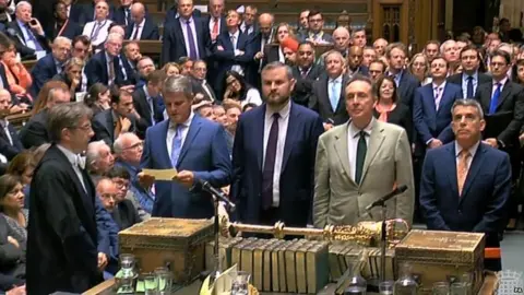 PA The result of Wednesday's vote is read out