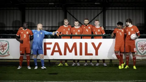 Paul John Roberts The Wales Homeless World Cup team, with Mujahed Aqlan