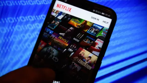 Getty Images Netflix app on mobile