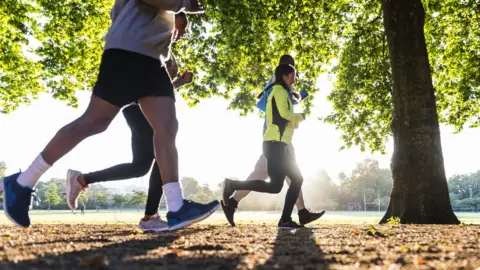 Getty Images Park runners