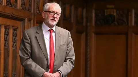 JESSICA TAYLOR Jeremy Corbyn in the house of commons