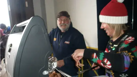 Barmouth lifeboat station  People cooking breakfast