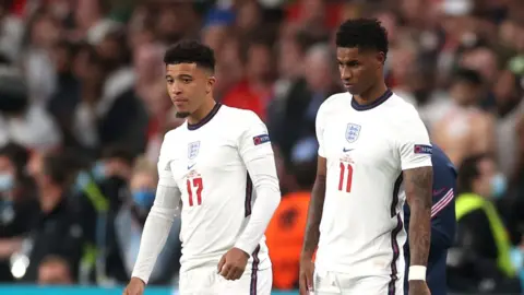 Reuters Jadon Sancho and Marcus Rashford