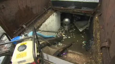 Flooding at the King's Head pub