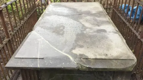 The family grave of Caroline Prytherch