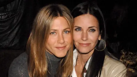 Jeff Kravitz Jennifer Aniston and Courtney Cox
