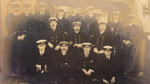 Henry Aldridge & Son Samuel Smith with a group of staff on the S.S. Minia