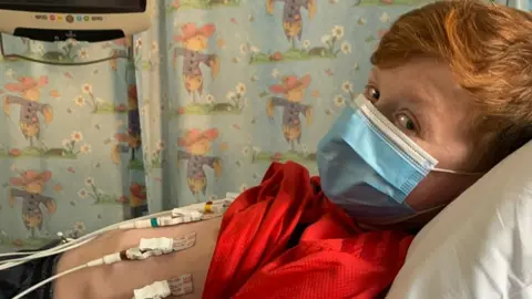 Emma Balchin Jack in hospital