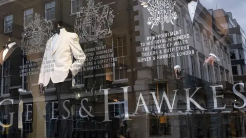 Getty Images A Gieves and Hawkes shop