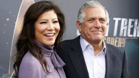 Getty Images Moonves and his wife, CBS host Julie Chen