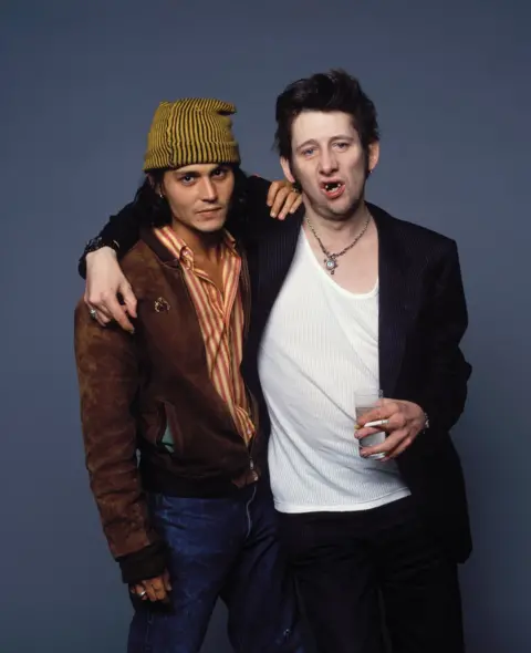 Derek Ridgers Johnny Depp and Shane MacGowan