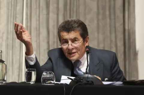 Sir Geoffrey Nice QC sitting on The Independent Tribunal Into Forced Organ Harvesting of Prisoners of Conscience in China, known as the China Tribunal, June 2019.