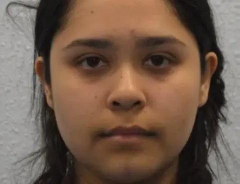 Met Police Mugshot of Sneha Chowdhury, accused of doing nothing to stop her brother's (Mohiussunnath Chowdhury) terrorist plans Woolwich Crown Court heard, January 22, 2020