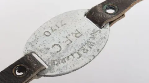 C&K Auctioneers Sgt Clarke's identity bracelet