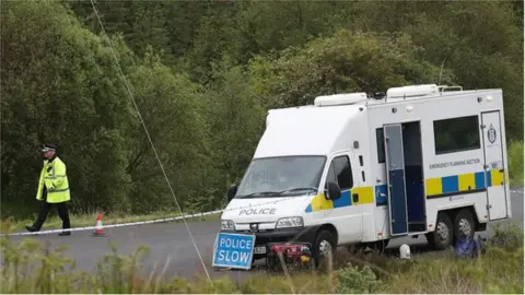 PA Media Police at forest in Dumfries and Galloway