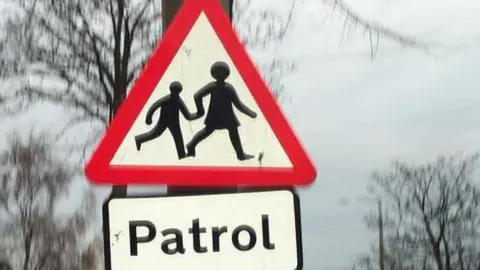 School crossing sign