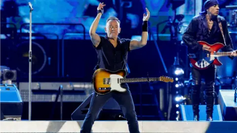 Reuters Bruce Springsteen performs in Barcelona