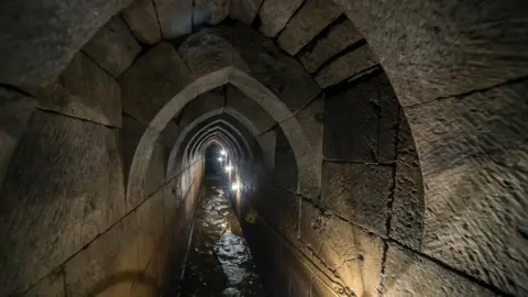 Lenny Warren/Renfrewshire Council Paisley Abbey drain