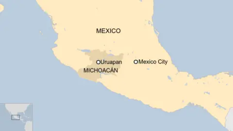 BBC Map of Mexico