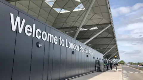 BBC Image of the front of London Stansted Airport