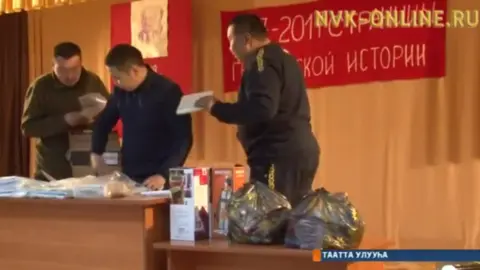 NVK Sakha TV Siberian village buries time capsule