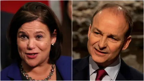 PA Media Mary Lou McDonald and Michéal Martin