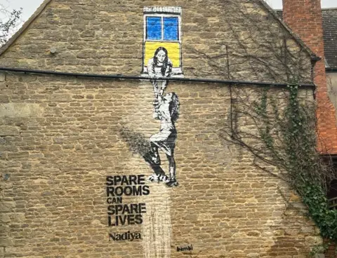 Nadiya The mural in Milton Kynes